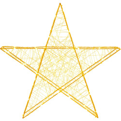 LED Hviezda - 55cm, 100LED, 3xAA, IP20, teplá biela