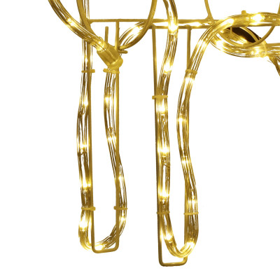 LED Sob - 61cm, 144LED, IP44, teplá biela