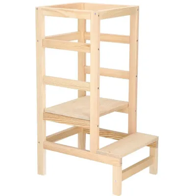 Detská učiaca veža SPRINGOS LEARNING KCH03 prírodná