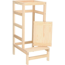 Detská učiaca veža SPRINGOS LEARNING KCH03 prírodná