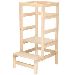 Detská učiaca veža SPRINGOS LEARNING KCH03 prírodná