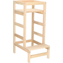 Detská učiaca veža SPRINGOS LEARNING KCH03 prírodná