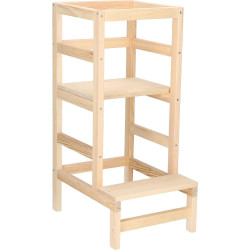 Detská učiaca veža SPRINGOS LEARNING KCH03 prírodná