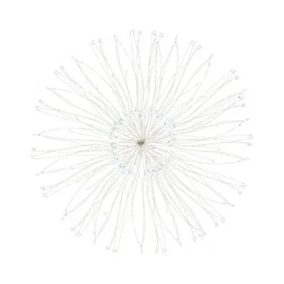 LED Hviezda Supernova - 30cm, 100LED, 8 funkcií, IP44, studená biela