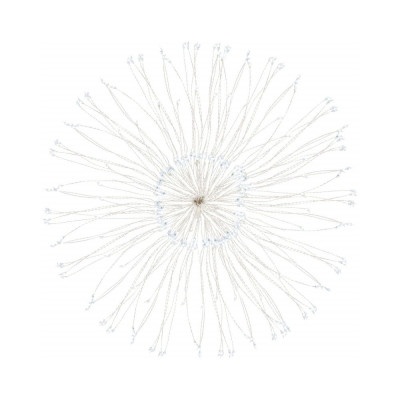 LED Hviezda Supernova - 30cm, 100LED, 8 funkcií, IP44, studená biela
