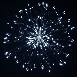 LED Hviezda Supernova - 30cm, 100LED, 8 funkcií, IP44, studená biela