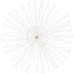 LED Hviezda Supernova - 30cm, 100LED, 8 funkcií, IP44, studená biela