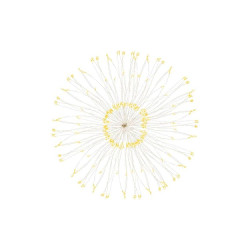 LED Hviezda Supernova - 40cm, 100LED, 8 funkcií, IP44, teplá biela