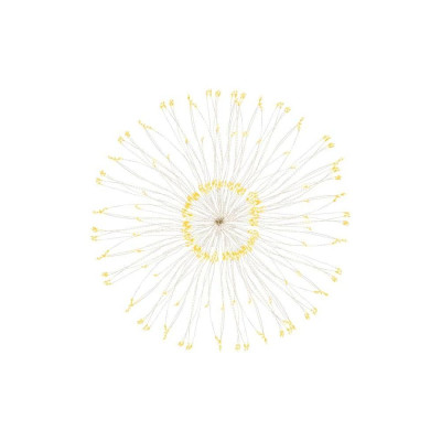 LED Hviezda Supernova - 40cm, 100LED, 8 funkcií, IP44, teplá biela