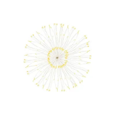 LED Hviezda Supernova - 40cm, 100LED, 8 funkcií, IP44, teplá biela