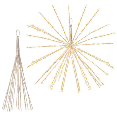 LED Hviezda Supernova - 40cm, 100LED, 8 funkcií, IP44, teplá biela