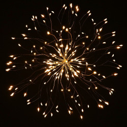 LED Hviezda Supernova - 40cm, 100LED, 8 funkcií, IP44, teplá biela