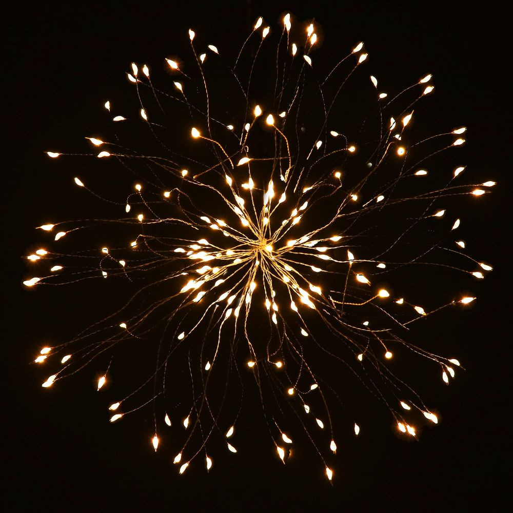 LED Hviezda Supernova - 40cm, 100LED, 8 funkcií, IP44, teplá biela
