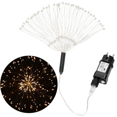 LED Hviezda Supernova - 40cm, 100LED, 8 funkcií, IP44, teplá biela