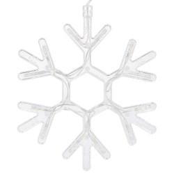 LED záves Vločky a Hviezdy - 2,5x0,65m, 150LED, 8 funkcií, IP20, multicolor