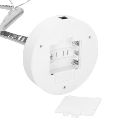 LED Bonsai strieborná - 45cm, 90LED, 2 funkcie, USB, 3xAA, IP20, studená biela