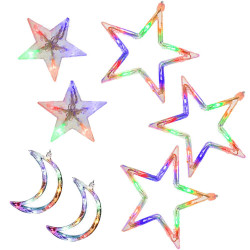 LED záves Nočná obloha - 2,5x0,9m, 138LED, 8 funkcií, pamäť, IP44, multicolor