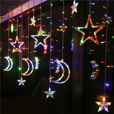 LED záves Nočná obloha - 2,5x0,9m, 138LED, 8 funkcií, pamäť, IP44, multicolor