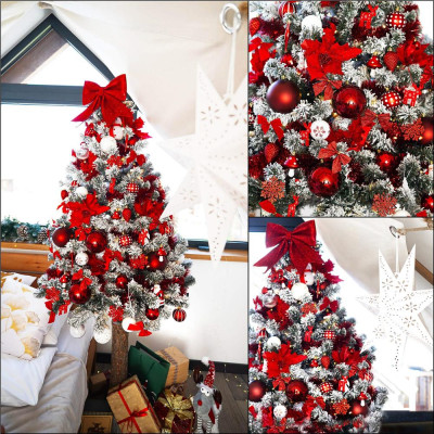 Vianočný stromček Smrek zasnežený na kmienku 220 cm