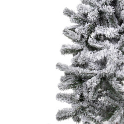 Vianočný stromček Smrek zasnežený na kmienku 220 cm