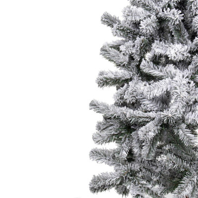 Vianočný stromček Smrek zasnežený na kmienku 220 cm