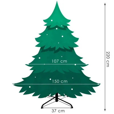 Vianočný stromček Borovica Premium prírodná 220 cm