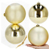 Vianočné banky XXL svetlo zlaté mix - 15cm, sada 2ks
