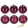 Vianočné banky vínovej gule mix - 10cm, sada 6ks