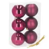 Vianočné banky vínovej gule mix - 10cm, sada 6ks