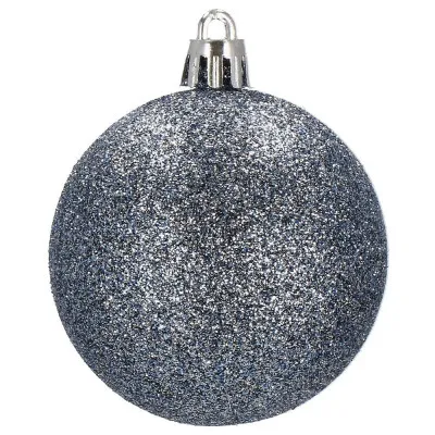 Vianočné banky modro-strieborné mix - 4/5/6cm, sada 30ks