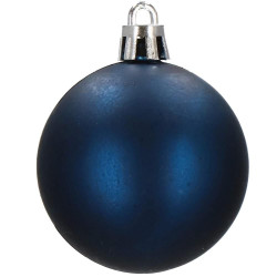 Vianočné banky modro-strieborné mix - 4/5/6cm, sada 30ks