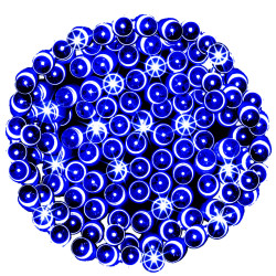 LED svetelná reťaz - 27,5m, 400LED, 8 funkcií, modrá