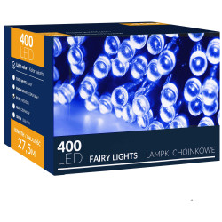 LED svetelná reťaz - 27,5m, 400LED, 8 funkcií, modrá