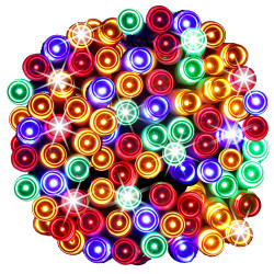 LED svetelná reťaz - 27,5m, 400LED, 8 funkcií, multicolor