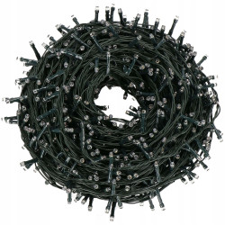 LED svetelná reťaz - 34,5m, 500LED, 8 funkcií, teplá biela