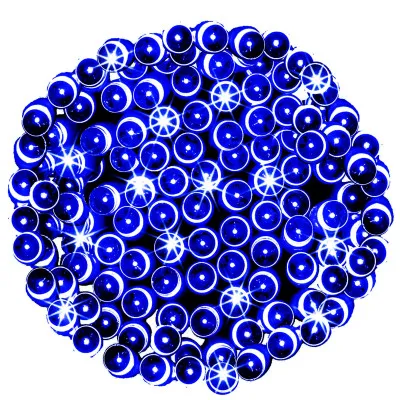 LED svetelná reťaz - 22,5m, 300LED, 8 funkcií, modrá