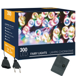 LED svetelná reťaz - 22,5m, 300LED, 8 funkcií, multicolor