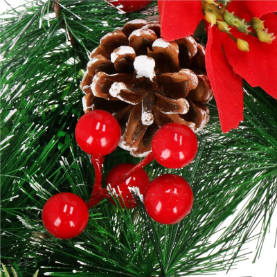 Adventný veniec s ozdobami 30cm, vianočné dekorácie