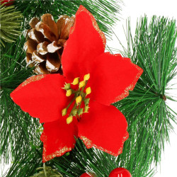 Adventný veniec s ozdobami 30cm, vianočné dekorácie