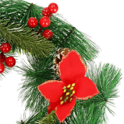 Adventný veniec s ozdobami 30cm, vianočné dekorácie