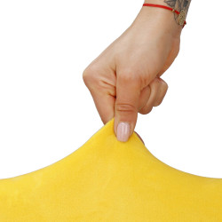 Poťah na stoličku elastický SPRINGOS HA5243 žltý