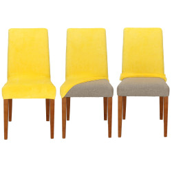 Poťah na stoličku elastický SPRINGOS HA5243 žltý