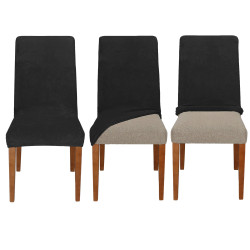 Poťah na stoličku elastický SPRINGOS HA5264 čierny