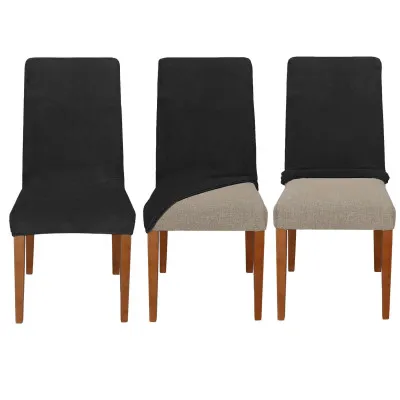 Poťah na stoličku elastický SPRINGOS HA5264 čierny