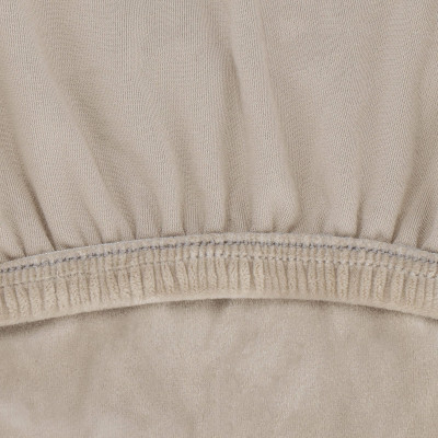 Poťah na stoličku elastický SPRINGOS HA5240 svetlo béžový zamat