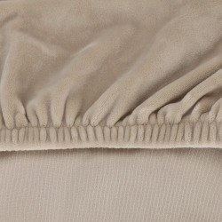 Poťah na stoličku elastický SPRINGOS HA5240 svetlo béžový zamat