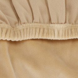 Poťah na stoličku elastický SPRINGOS HA5242 béžový zamat