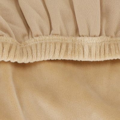 Poťah na stoličku elastický SPRINGOS HA5242 béžový zamat