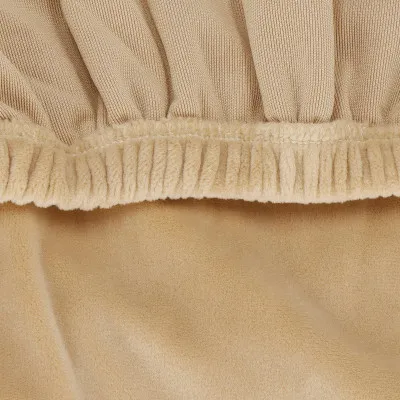 Poťah na stoličku elastický SPRINGOS HA5242 béžový zamat