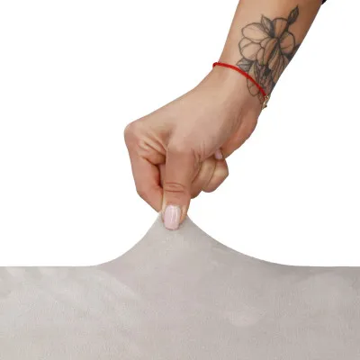 Poťah na stoličku elastický SPRINGOS HA5241 sivý zamat